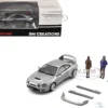 Toyota Celica GT-Four RHD (Right Hand Drive) ID Silver Metallic with 2 Figures and Accessories 1/64 Diecast Model Car by BM Creations