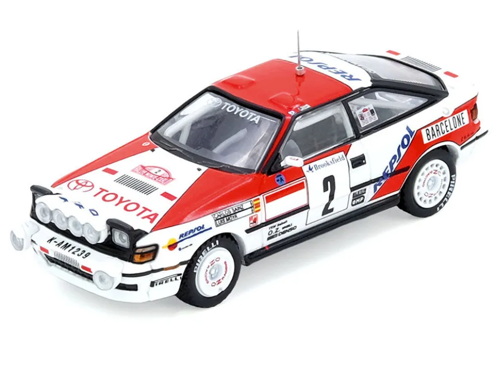 Toyota Celica GT-Four (ST165) #2 Carlos Sainz - Luis Moya Winner "Rally Monte Carlo" (1991) 1/64 Diecast Model Car by Inno Models