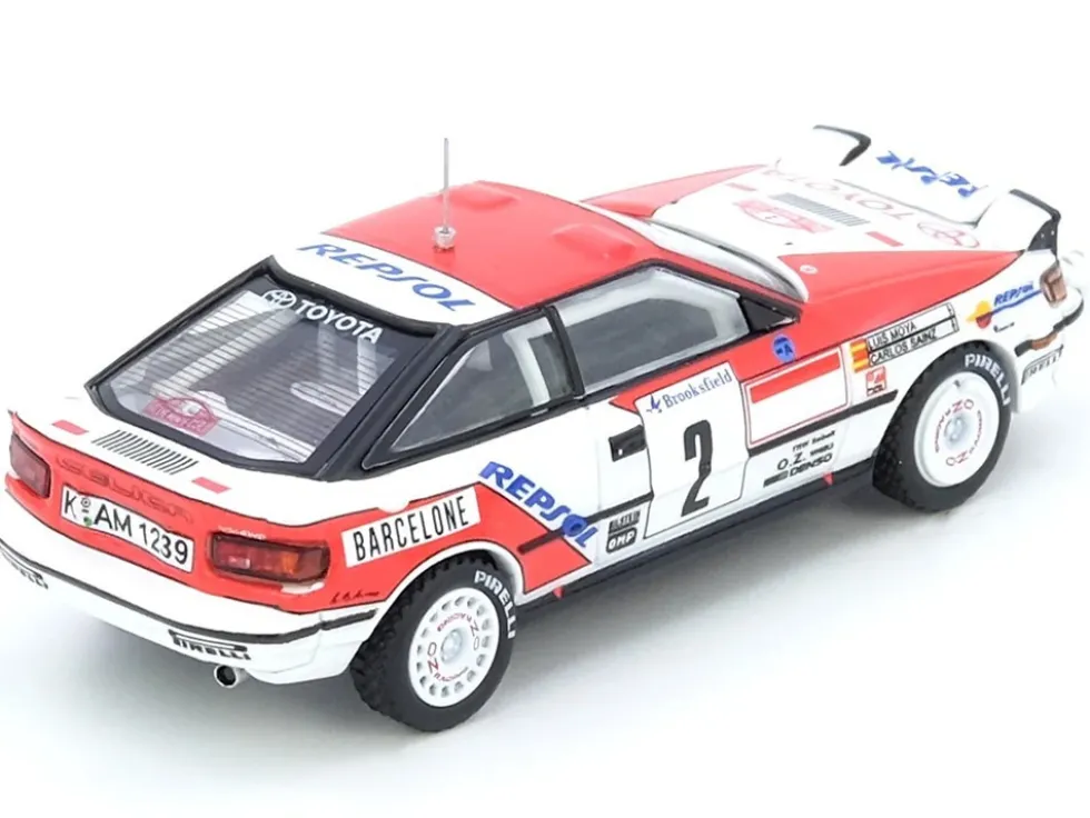 Toyota Celica GT-Four (ST165) #2 Carlos Sainz - Luis Moya Winner "Rally Monte Carlo" (1991) 1/64 Diecast Model Car by Inno Models