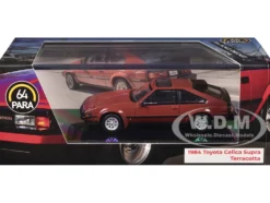1984 Toyota Celica Supra Terracotta Red with Sunroof 1/64 Diecast Model Car by Paragon Models
