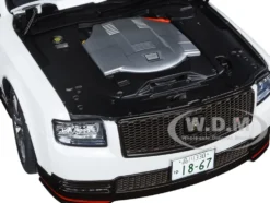 Toyota Century GRMN RHD Right Hand Drive Pearl White 1/18 Model Car Autoart 78764