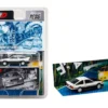 Toyota Corolla Levin (AE86) RHD (Right Hand Drive) White with Carbon Hood "Initial D" (1995-2013) Manga "Diorama Set Series" 1/64 Diecast Model Car by Hobby Japan
