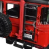 Toyota FJ40 Land Cruiser Red "4x4 Overlanders" Series 1/24 Diecast Model Car Motormax 79137