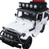 Toyota FJ40 Land Cruiser White "4x4 Overlanders" Series 1/24 Diecast Model Car Motormax 79137