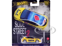 2023 Toyota GR Corolla "Rain X" Yellow "Slide Street 2" Series Diecast Model Car by Hot Wheels