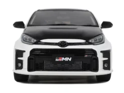 2022 Toyota GRMN Yaris RHD (Right Hand Drive) Platinum White Pearl with Black Hood and Top Limited Edition to 999 pieces Worldwide 1/18 Model Car by Otto Mobile