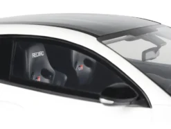 2022 Toyota GRMN Yaris RHD (Right Hand Drive) Platinum White Pearl with Black Hood and Top Limited Edition to 999 pieces Worldwide 1/18 Model Car by Otto Mobile