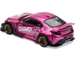 Toyota GR86 "Pandem Rocket Bunny" RHD (Right Hand Drive) Pink Metallic with Graphics "APA XPO 2025 Event Exclusive" 1/64 Diecast Model Car by Inno Models