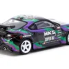 Toyota GR86 RHD (Right Hand Drive) "HKS" Black with Graphics "Global64" Series 1/64 Diecast Model by Tarmac Works