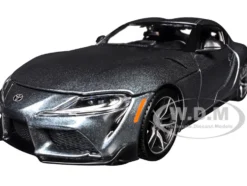 Toyota GR Supra Gray Metallic "Special Edition" Series 1/24 Diecast Model Car by Maisto