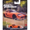 2021 Toyota GR Supra Orange and Black "F9" (2021) Movie "Fast & Furious" Series Diecast Model Car by Hot Wheels