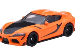 2021 Toyota GR Supra Orange and Black "F9" (2021) Movie "Fast & Furious" Series Diecast Model Car by Hot Wheels