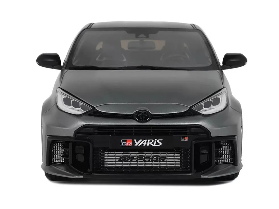 2024 Toyota GR Yaris Precious Metal Gray Metallic Limited Edition to 999 pieces Worldwide 1/18 Model Car by Otto Mobile