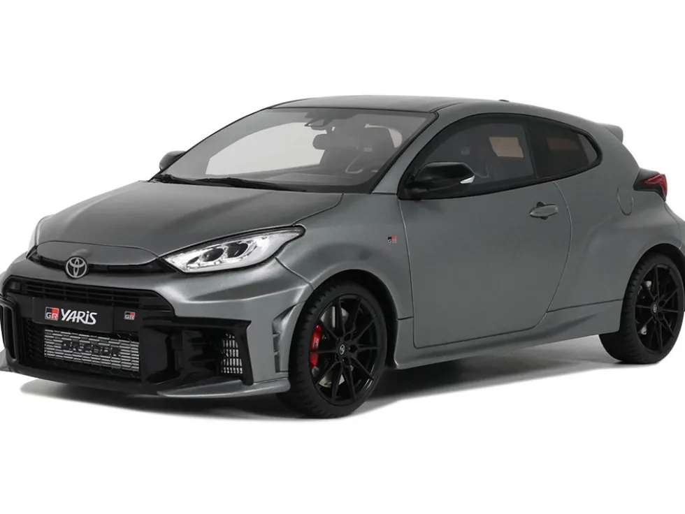 2024 Toyota GR Yaris Precious Metal Gray Metallic Limited Edition to 999 pieces Worldwide 1/18 Model Car by Otto Mobile