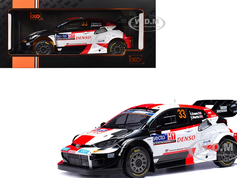 Toyota GR Yaris Rally1 Hybrid #33 Elfyn Evans - Scott Martin Winner "Rally Finland" (2023) 1/18 Diecast Model Car by IXO Models