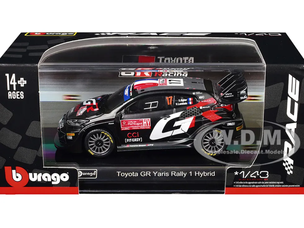 Toyota GR Yaris Rally1 Hybrid #17 Sebastien Ogier - Vincent Landais "Toyota Gazoo Racing WRT" "World Rally Championship" (2024) "Race" Series 1/43 Diecast Model Car by Bburago