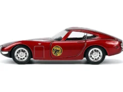 1967 Toyota 2000GT RHD Right Hand Drive Red Metallic Red Ranger Diecast Figurine Power Rangers Hollywood Rides Series 1/32 Diecast Model Car Jada 33074