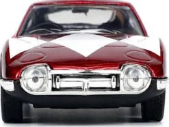 1967 Toyota 2000GT RHD Right Hand Drive Red Metallic Red Ranger Diecast Figurine Power Rangers Hollywood Rides Series 1/32 Diecast Model Car Jada 33074