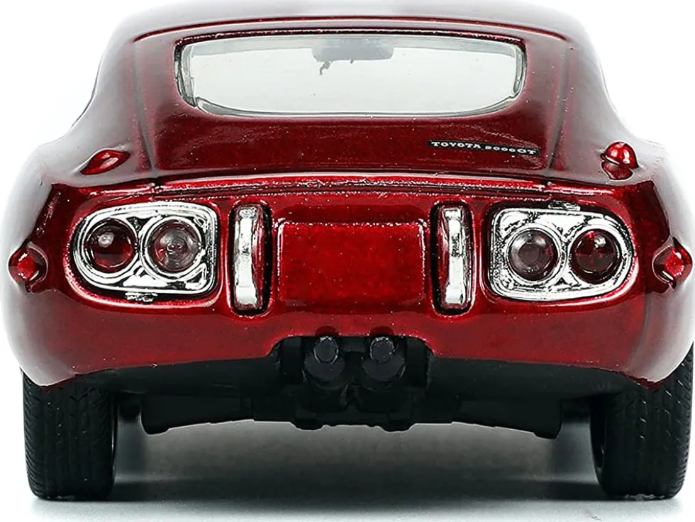 1967 Toyota 2000GT RHD Right Hand Drive Red Metallic Red Ranger Diecast Figurine Power Rangers Hollywood Rides Series 1/32 Diecast Model Car Jada 33074