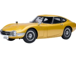 1967 Toyota 2000GT RHD (Right Hand Drive) Gold Metallic 1/18 Model Car by Autoart