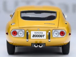 1967 Toyota 2000GT RHD (Right Hand Drive) Gold Metallic 1/18 Model Car by Autoart
