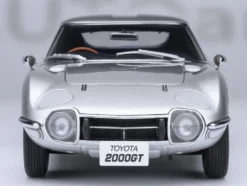 1967 Toyota 2000GT RHD (Right Hand Drive) Silver Metallic 1/18 Model Car by Autoart