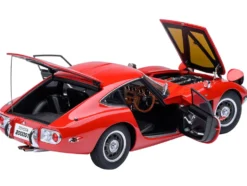 1967 Toyota 2000GT RHD (Right Hand Drive) Red 1/18 Model Car by Autoart