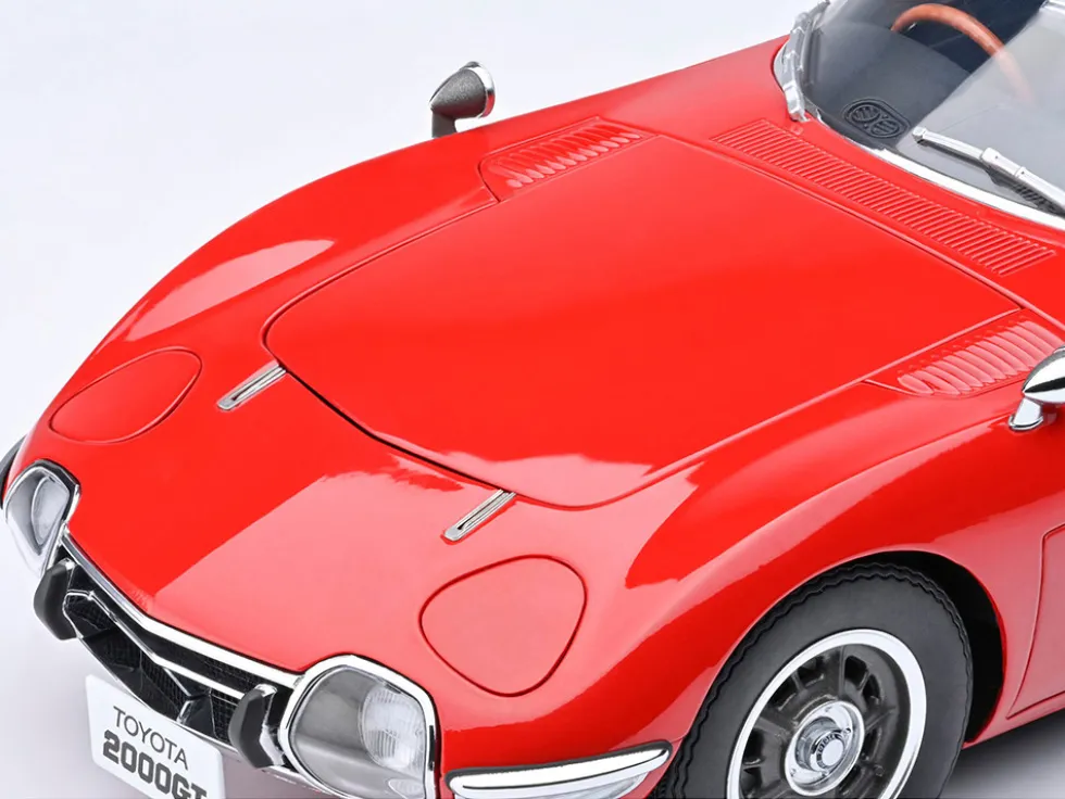 1967 Toyota 2000GT RHD (Right Hand Drive) Red 1/18 Model Car by Autoart