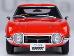 1967 Toyota 2000GT RHD (Right Hand Drive) Red 1/18 Model Car by Autoart