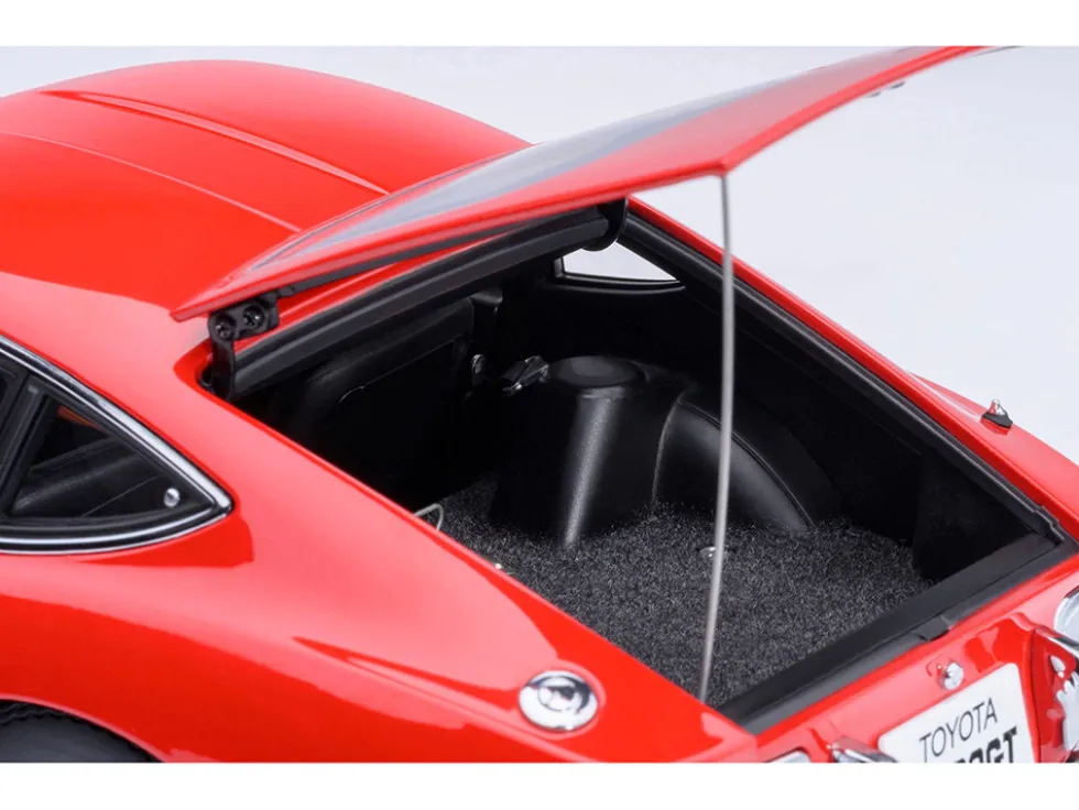 1967 Toyota 2000GT RHD (Right Hand Drive) Red 1/18 Model Car by Autoart