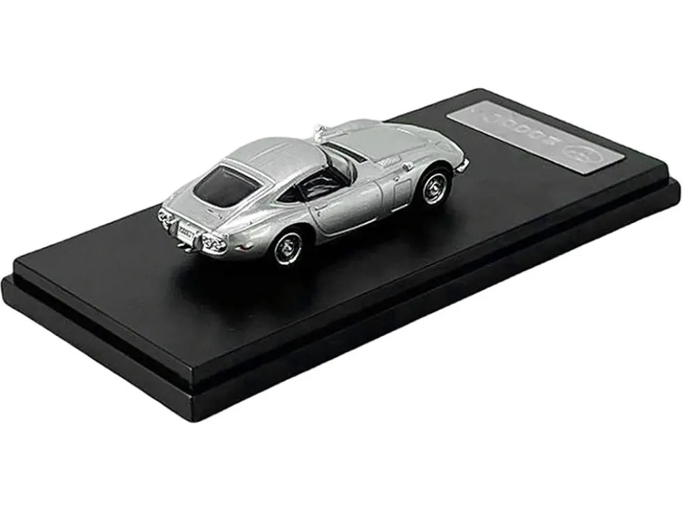 Toyota 2000GT RHD Right Hand Drive Silver Metallic 1/64 Diecast Model Car LCD Models LCD64029SI