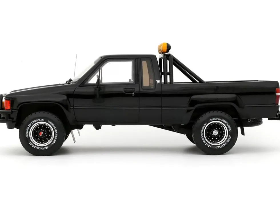 1985 Toyota Hilux SR5 Pickup Truck Black Limited Edition to 3000 pieces Worldwide 1/18 Model Car by Otto Mobile