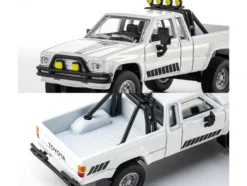 1985 Toyota Hilux SR5 Pickup Truck White with Black Graphics
