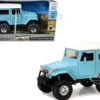 Toyota Land Cruiser FJ40 Light Blue with White Top "Xtreme Off-Road" Series 1/24 Diecast Model by New Ray
