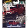 Toyota Land Cruiser FJ43 Red with White Top "The Fate of the Furious" (2017) Movie "Fast & Furious" Series Diecast Model Car by Hot Wheels
