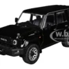 Toyota Land Cruiser (J76) RHD (Right Hand Drive) Black 1/64 Diecast Model Car by GCD