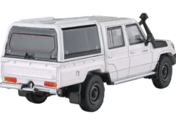 2012 Toyota Land Cruiser LC 79 French Vanilla White with Canopy 1/64 Diecast Model Car by Paragon Models