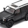 Toyota Land Cruiser Prado 250 Black with White Top 1/64 Diecast Model Car by GCD