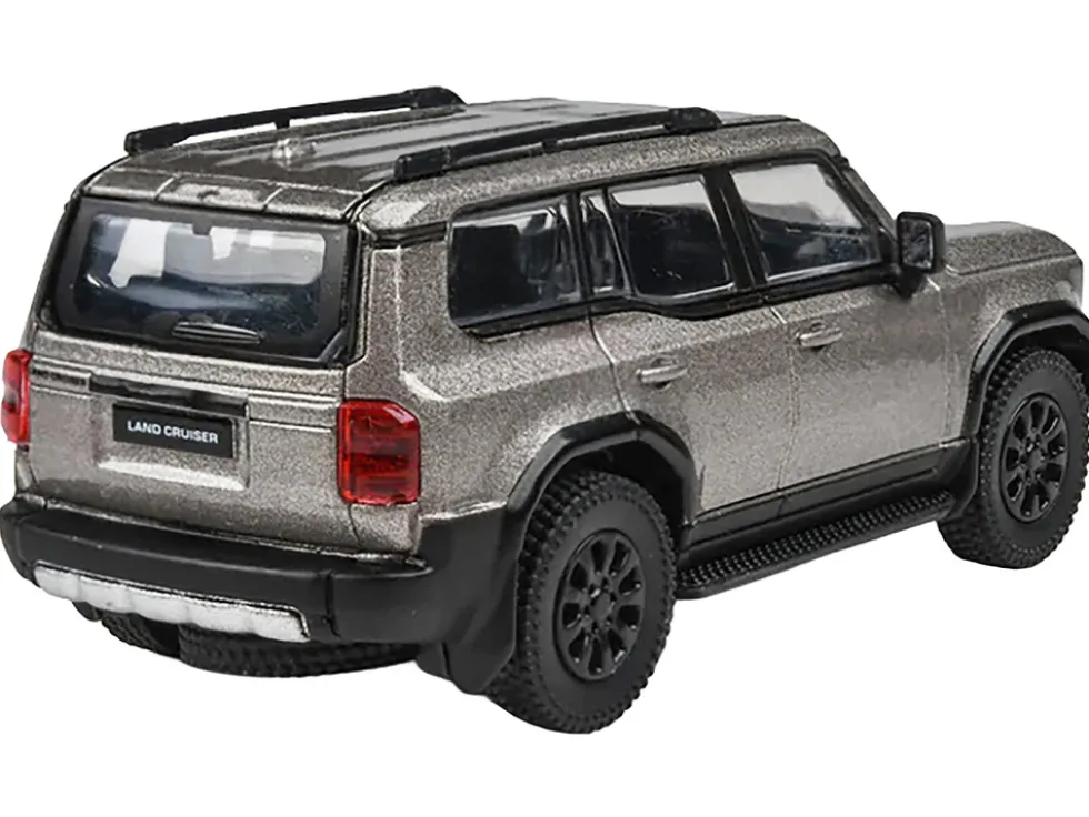 2024 Toyota Land Cruiser 250 Prado Meteor Shower Silver Metallic 1/64 Diecast Model Car by Paragon Models