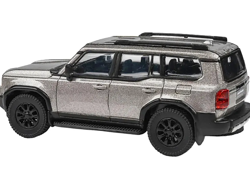 2024 Toyota Land Cruiser 250 Prado Meteor Shower Silver Metallic 1/64 Diecast Model Car by Paragon Models