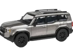 2024 Toyota Land Cruiser 250 Prado Meteor Shower Silver Metallic 1/64 Diecast Model Car by Paragon Models