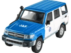 2014 Toyota Land Cruiser 76 RHD Right Hand Drive Blue and White Japan Automobile Federation 1/64 Diecast Model Car Paragon Models PA-65317