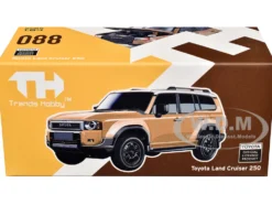 Toyota Land Cruiser 250 Sand with White Top 1/64 Diecast Model Car by Trends Hobby