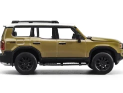 Toyota Land Cruiser 250 Sand with White Top 1/64 Diecast Model Car by Trends Hobby