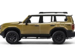 Toyota Land Cruiser 250 Sand with White Top 1/64 Diecast Model Car by Trends Hobby