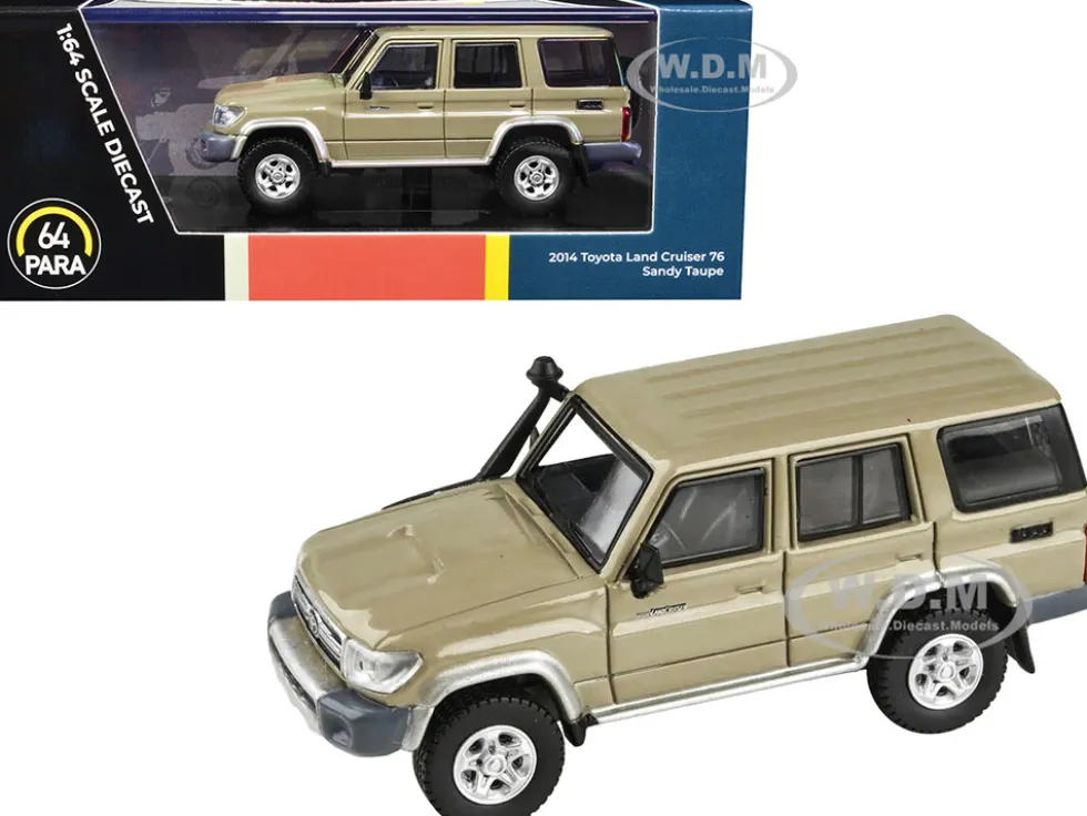 2014 Toyota Land Cruiser 76 Sandy Taupe Tan 1/64 Diecast Model Car Paragon Models PA-55316
