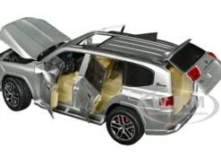 Toyota Land Cruiser Silver Metallic with Sun Roof 1/24 Diecast Model Car H08222-SIL