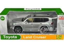 Toyota Land Cruiser Silver Metallic with Sun Roof 1/24 Diecast Model Car H08222-SIL