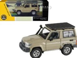 2014 Toyota Land Cruiser 71 SWB Short Wheel Base Sandy Taupe Brown 1/64 Diecast Model Car Paragon Models PA-55564