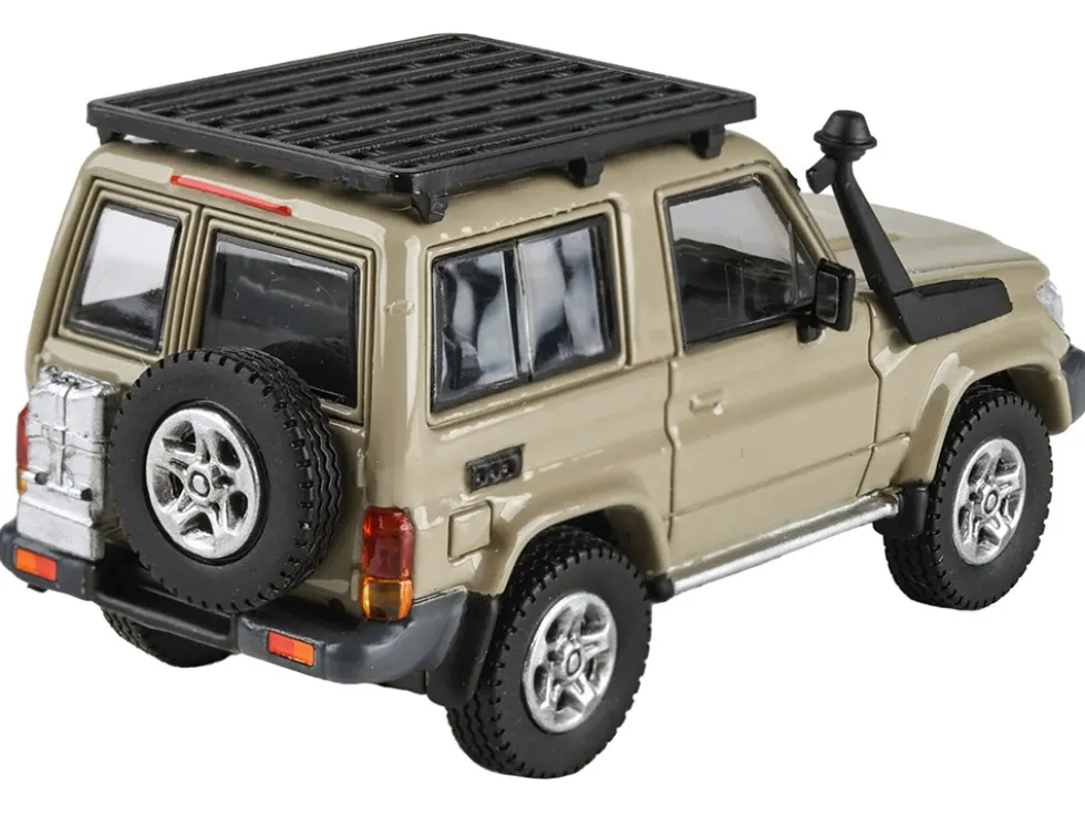 2014 Toyota Land Cruiser 71 SWB Short Wheel Base Sandy Taupe Brown 1/64 Diecast Model Car Paragon Models PA-55564